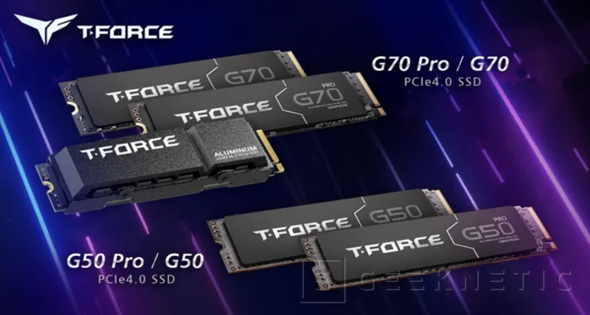Geeknetic Hasta 7.000 MB/s en los nuevos SSD T-Force G70 Pro 2