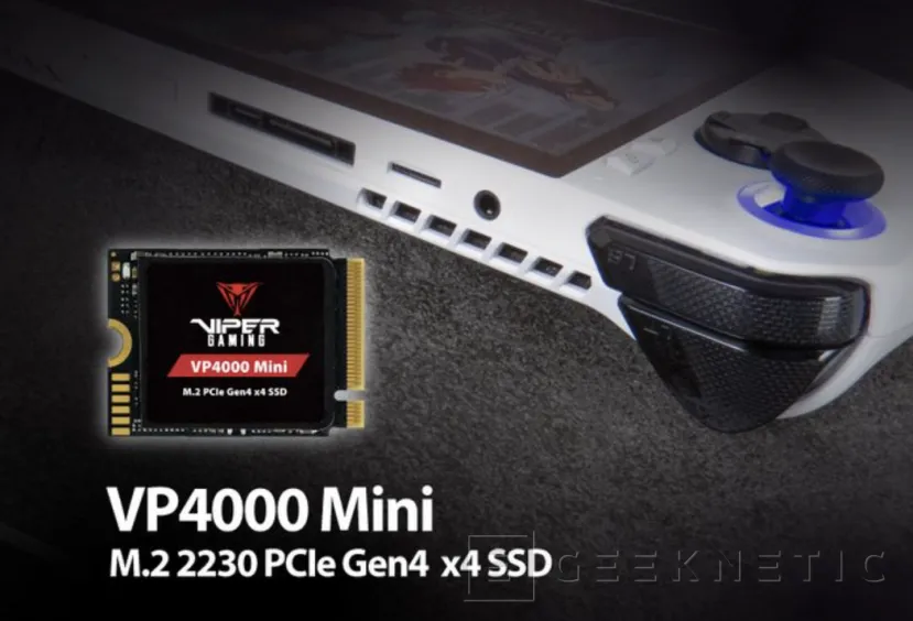 Geeknetic Aunque solo mide 30 mm, el SSD M.2 Patriot VP4000 Mini ofrece hasta 2 TB a 5.000 MB/s para la ASUS ROG Ally o la Steam Deck 2
