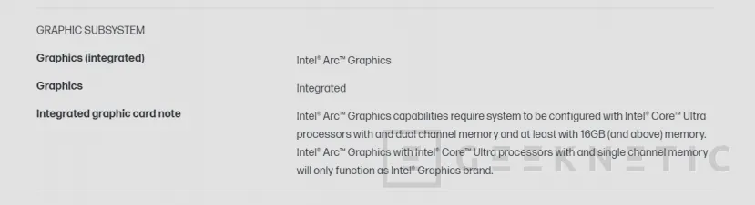 Geeknetic Las Intel Arc Integradas en los Meteor Lake necesitarán 16 GB de RAM o más en dual channel 2