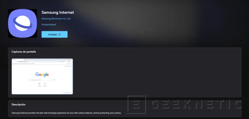 Geeknetic El navegador para Android Internet de Samsung ya tiene disponible versión para Windows 10 y 11 1