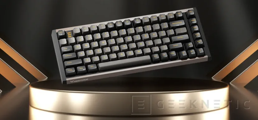 Geeknetic Minisforum lanza su primer teclado inalámbrico con interruptores Kailh Red, iluminación RGB y cubiertas de tecla de PBT por 99 dólares 1