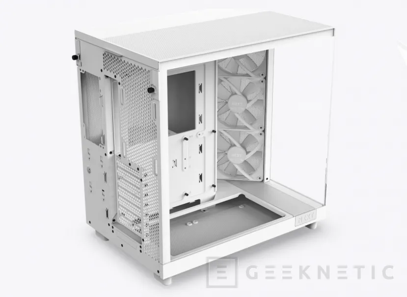 Geeknetic Nueva caja NZXT H6 Flow y Flow RGB con panel frontal y lateral de cristal y diseño de doble cámara 2