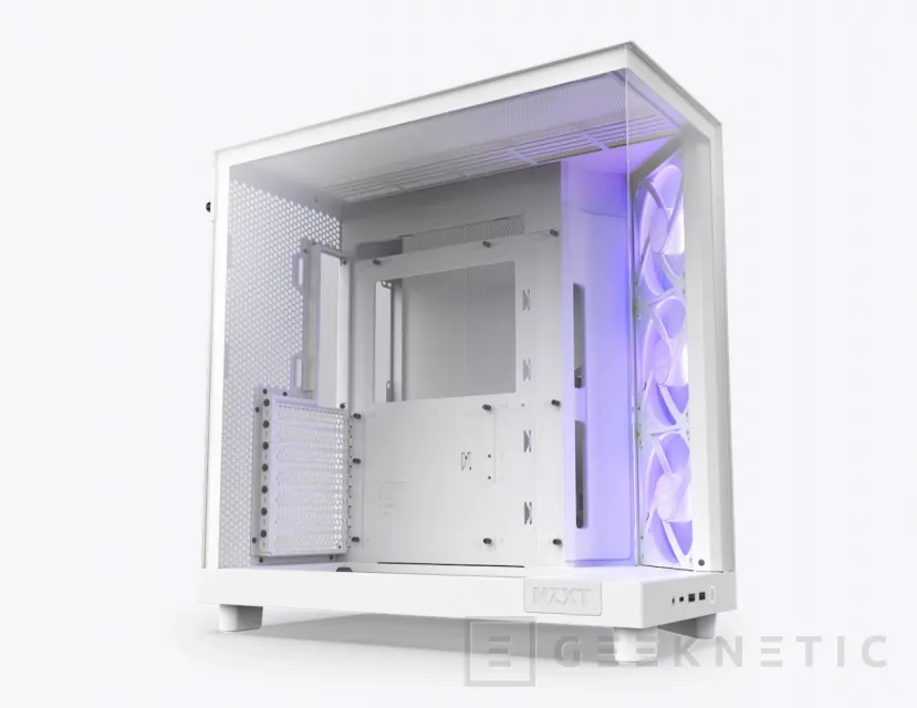 Geeknetic Nueva caja NZXT H6 Flow y Flow RGB con panel frontal y lateral de cristal y diseño de doble cámara 1