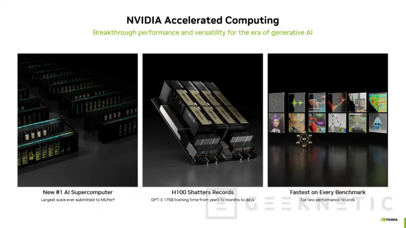 Geeknetic NVIDIA bate 6 récords en pruebas para IA, capaz de reducir el tiempo de entrenamiento en hasta 3 veces 1
