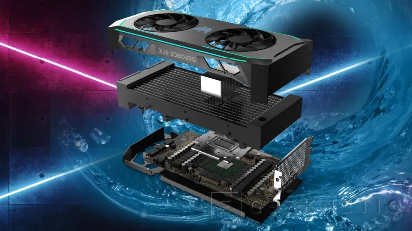 Geeknetic La RTX 4090 de Acer con refrigeración líquida integrada funciona a mayor temperatura que por aire 1