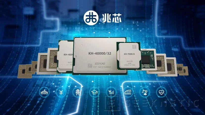 Geeknetic Zhaoxin lanza su procesador Kaixian KX-7000 compatible con x86, 24 carriles PCIe 4.0 y con memoria DDR5 2