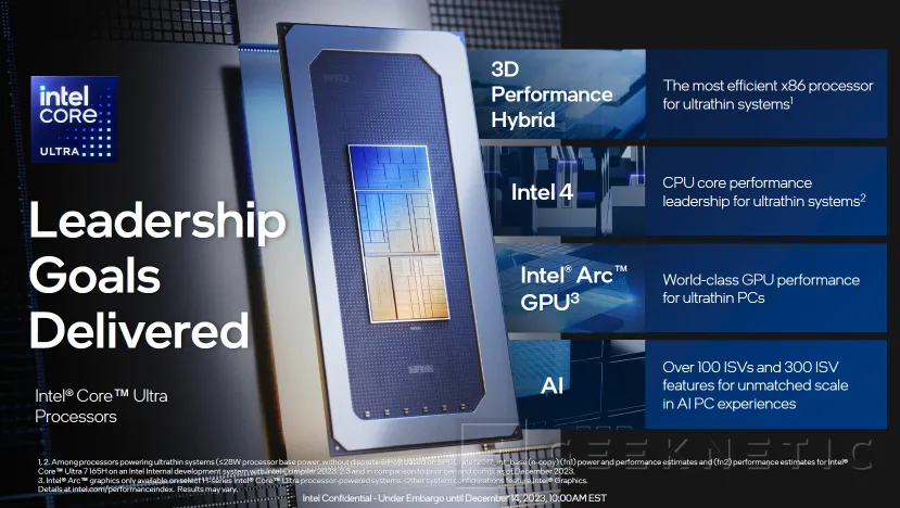 Geeknetic Intel Core Ultra: Así aprovecha la arquitectura Meteor Lake para mejorar rendimiento en GPU e IA 1