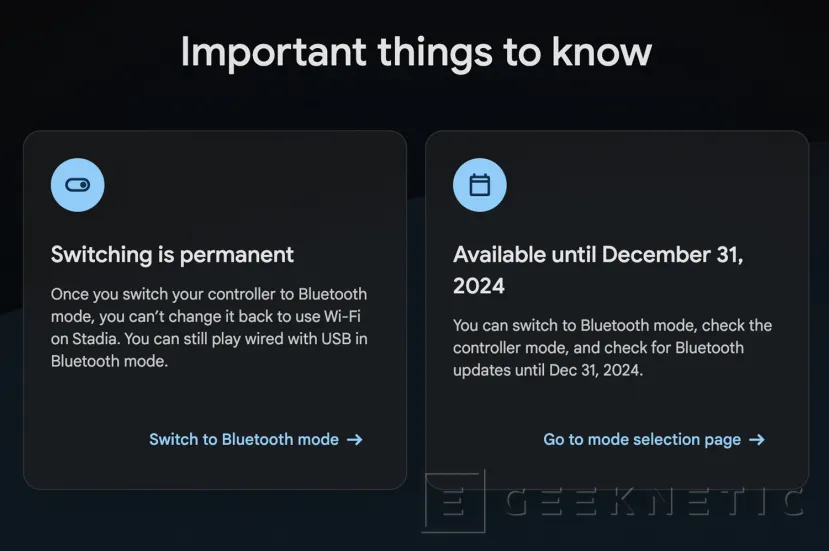 Geeknetic Google extiende la fecha límite para convertir nuestros mandos Stadia a Bluetooth 1