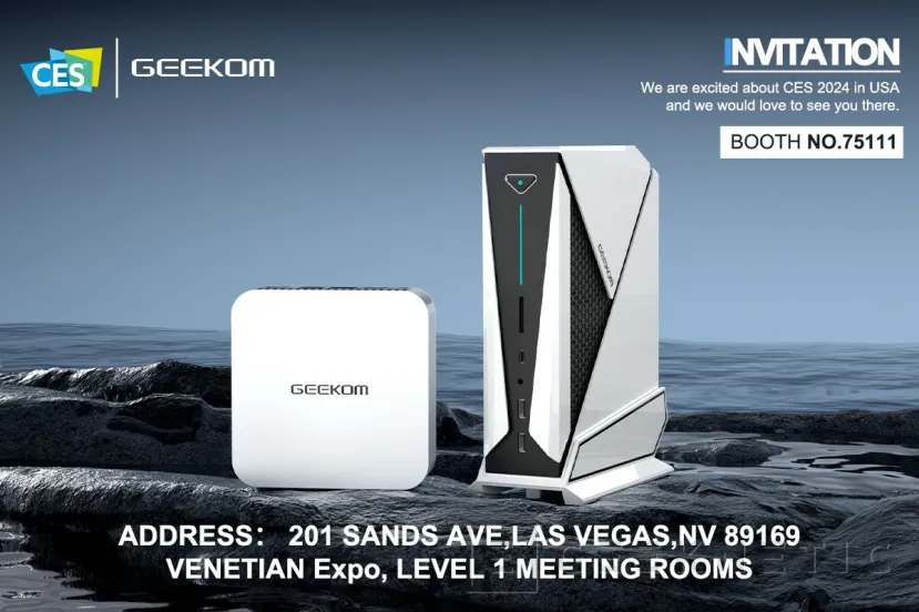 Geeknetic Geekom presentará en el CES 2024 miniPCs con los AMD Ryzen 8040 junto con gráficos dedicados Radeon RX 7600M XT 1