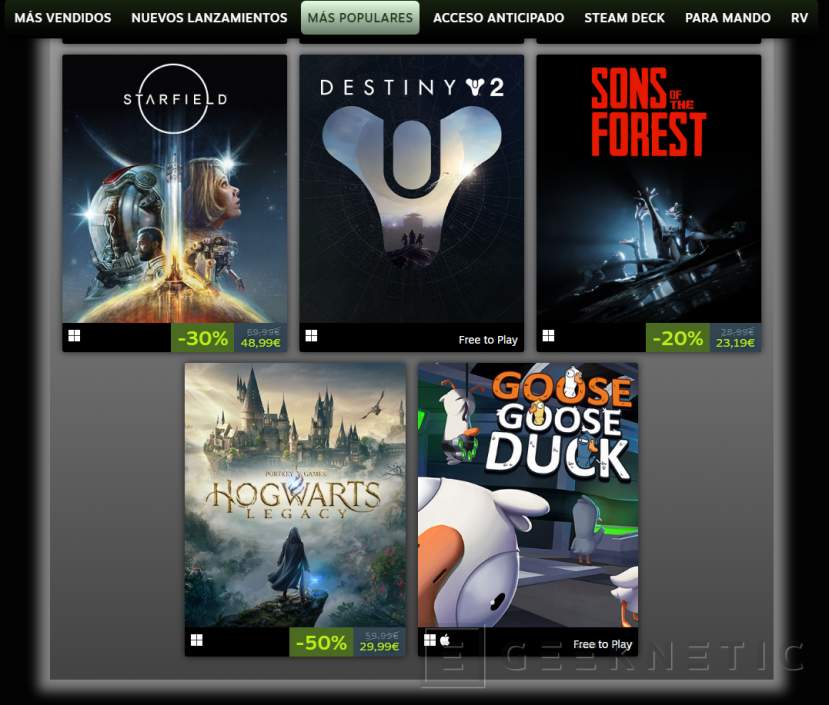 Geeknetic Steam revela los mejores juegos del 2023 con Baldur´s Gate III, Starfield o Hogwarts Legacy en varias categorías 3