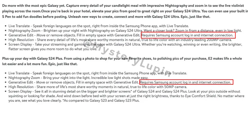 Geeknetic Los Samsung Galaxy S24 contarán con Edición de Fotografía Generativa mediante IA, pero requerirá de conexión a Internet 1