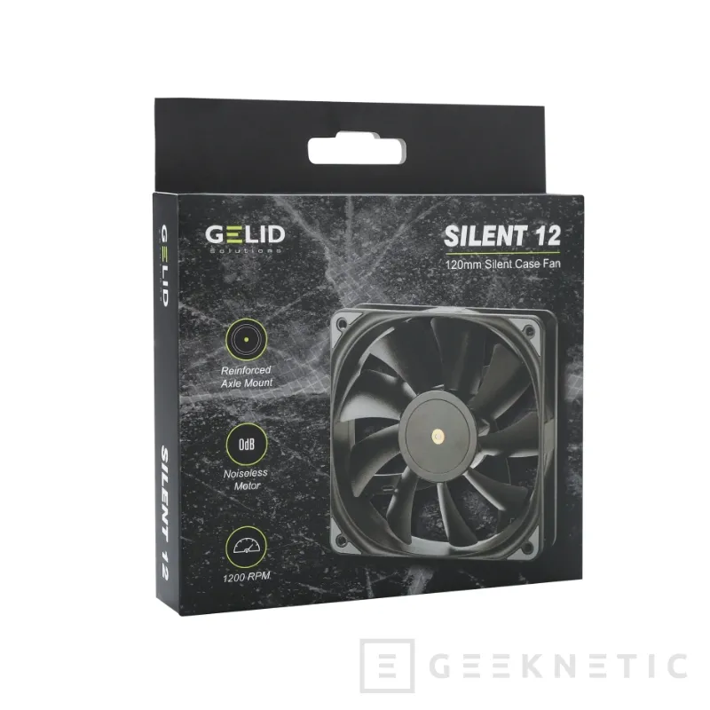 Geeknetic GELID presenta los ventiladores Silent 12 y Silent 12 PWM Black optimizados para un ambiente silencioso 3