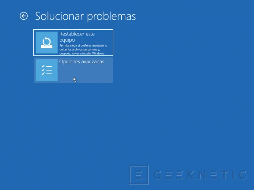 Geeknetic Consola de Recuperación de Windows 5
