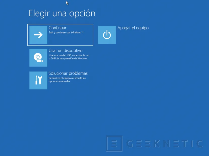 Geeknetic Consola de Recuperación de Windows 4