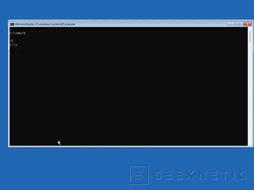 Geeknetic Consola de Recuperación de Windows 17