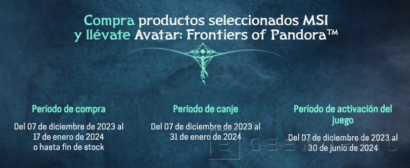Geeknetic MSI regala Avatar: Frontiers of Pandora por la compra de sus cajas MPG GUNGNIR 300 y fuentes de alimentación MEG/MPG PCIE5 4