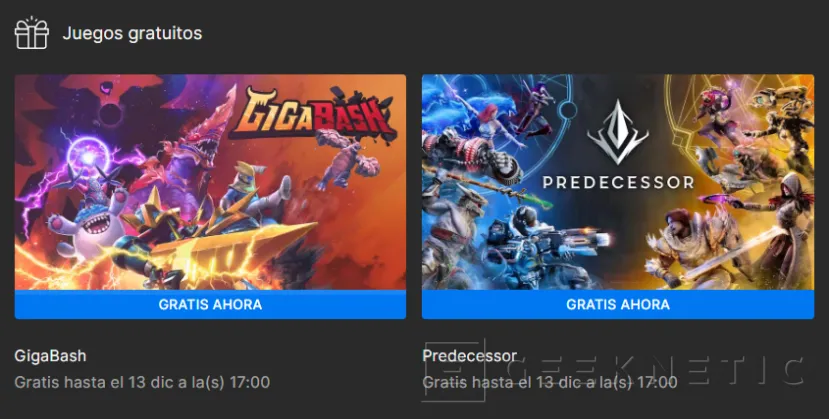 Consigue tres juegos gratis en la Epic Games Store