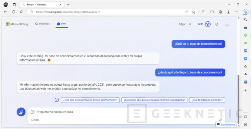 Geeknetic Bing Chat: Los Mejores Trucos y Utilidades de su Inteligencia Artificial 3