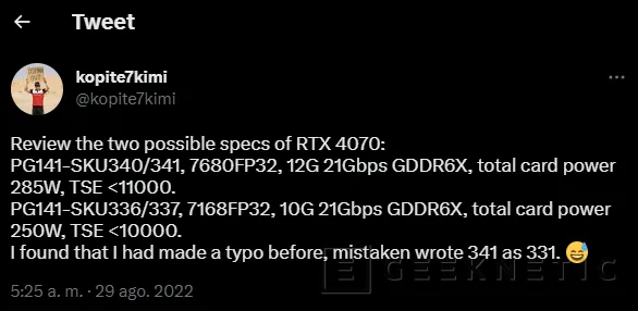 Geeknetic Aparecen 3 variantes de la NVIDIA RTX 4070 con 16, 12 y 10 GB de VRAM en la web de GIGABYTE 2