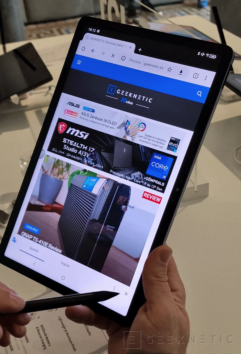 La nueva tablet TCL NXTPAPER 11 incluye una novedosa pantalla  antirreflejos, disponible en mayo desde solo 249 euros