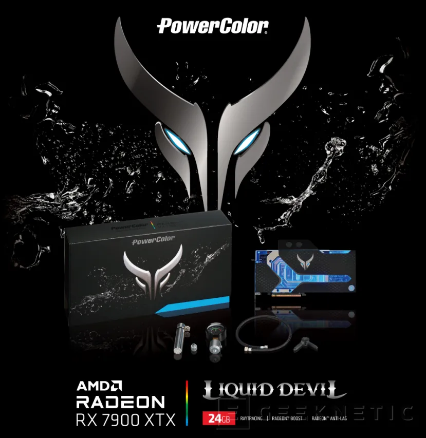 Geeknetic Anunciada oficialmente la PowerColor Liquid Devil Radeon RX 7900 XTX con bloque RL y comprobador de fugas de EK 1