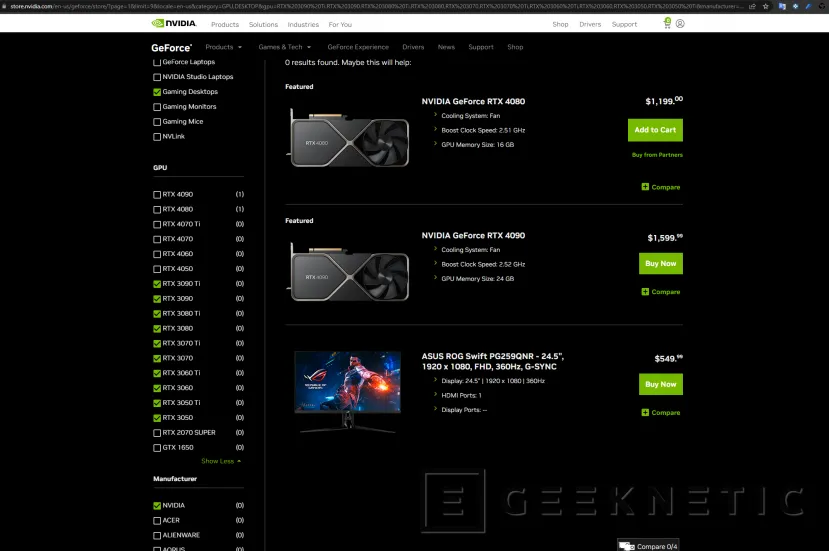 Geeknetic Las NVIDIA RTX 30 Series FE ya no están disponibles para su compra en la web de NVIDIA 2