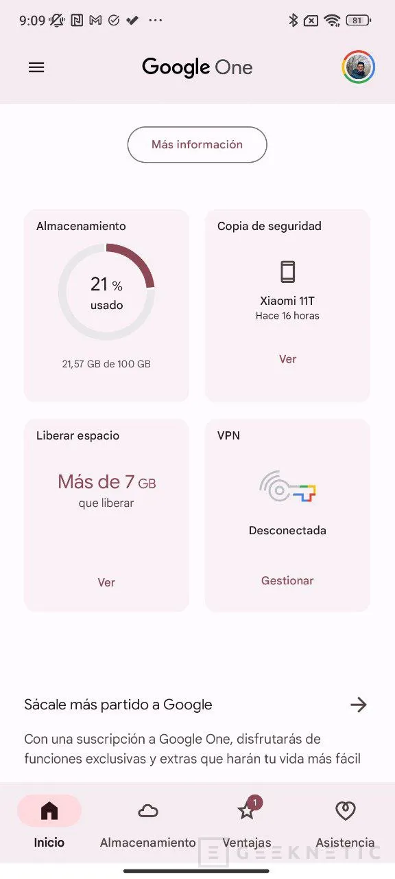 Geeknetic Cómo usar la VPN de Google One 1