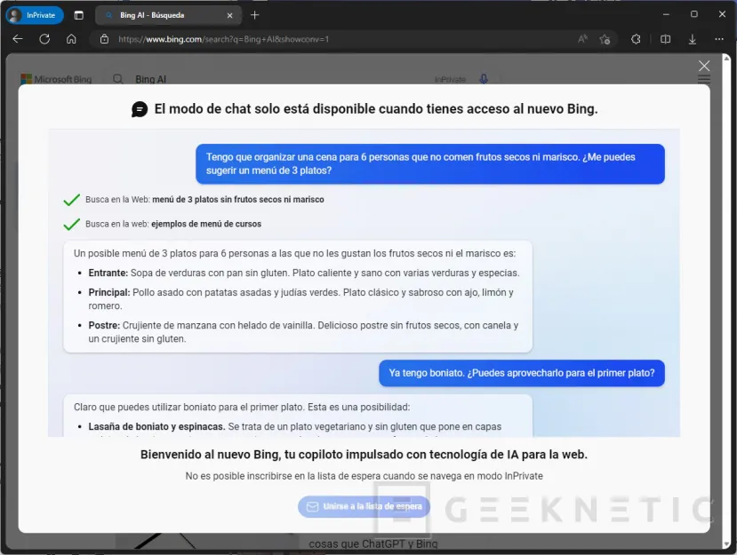 Geeknetic Cómo usar el Chat de Bing en Google Chrome 7