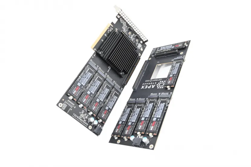 Geeknetic Apex Storage presenta una tarjeta para instalar 21 unidades SSD M.2. con hasta 336TB de capacidad 1