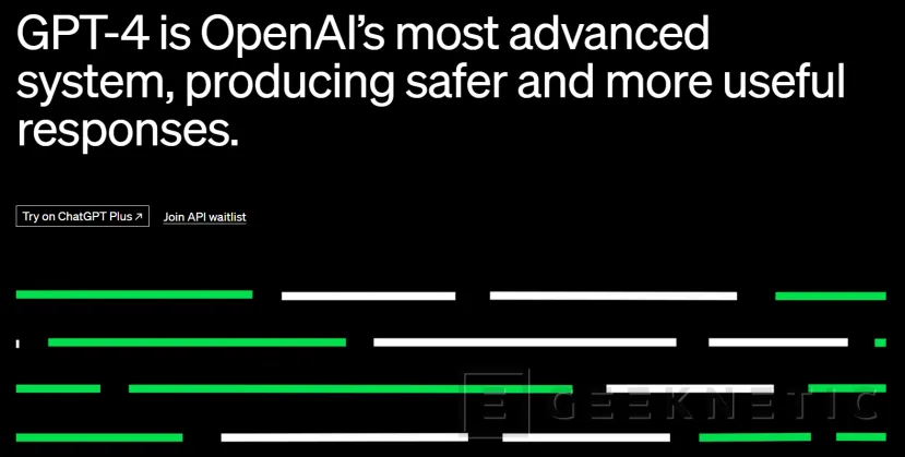 Geeknetic OpenAI anuncia GPT-4, la nueva generación de su modelo de inteligencia artificial 1