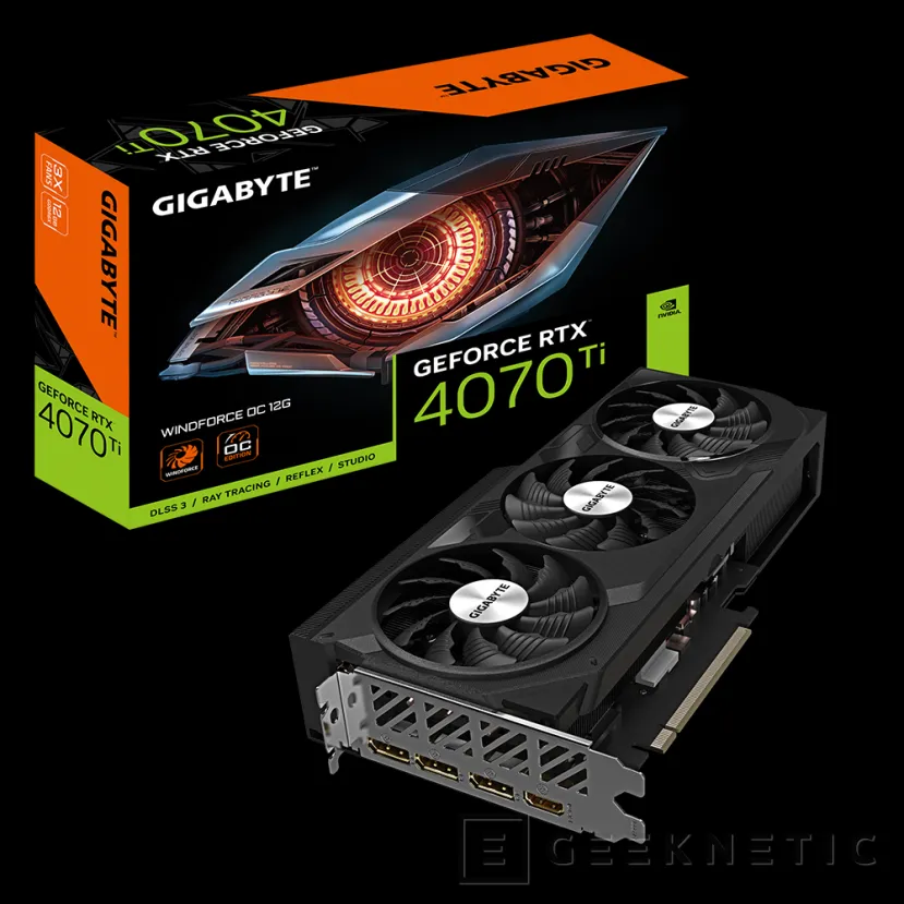 Geeknetic Nueva GIGABYTE GeForce RTX 4070 Ti Windforce con un potente sistema de refrigeración y solo 2,5 ranuras de grosor 1
