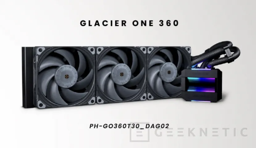Geeknetic Nuevas RL AiO Phanteks GLACIER ONE T30 Gen 2 con radiadores dobles y triples 1