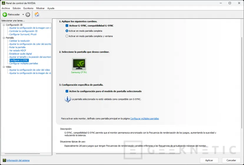 Geeknetic Cómo saber si mi Monitor es compatible con G-SYNC 9
