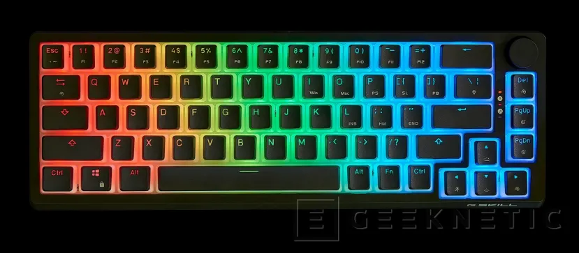 Geeknetic Nuevo teclado G.Skill MK250 RGB 65% con interruptores intercambiables en caliente y un llamativo RGB 1