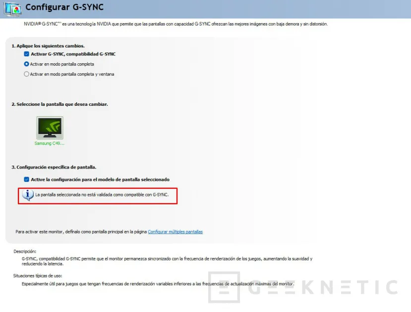 Geeknetic Cómo saber si mi Monitor es compatible con G-SYNC 5