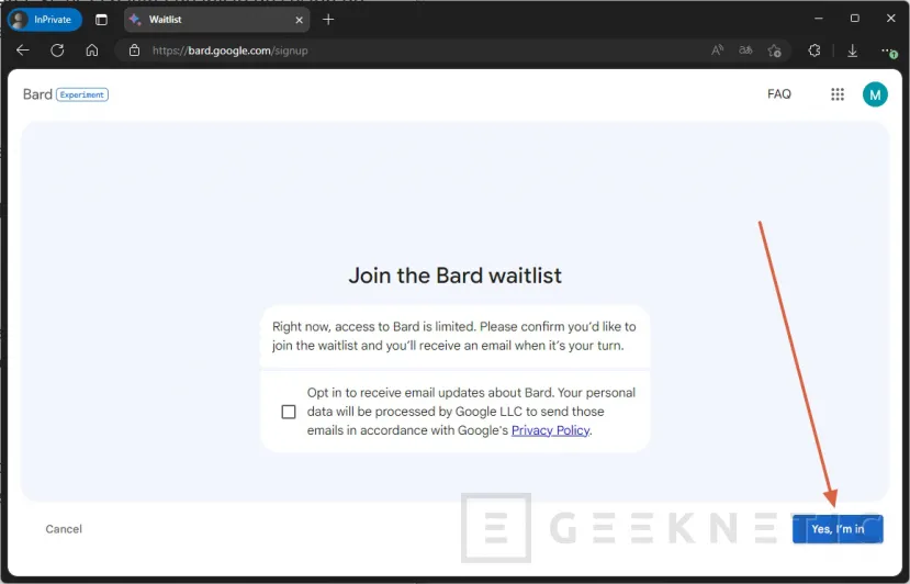 Geeknetic Bard: Cómo acceder ya a la Inteligencia Artificial de Google 6