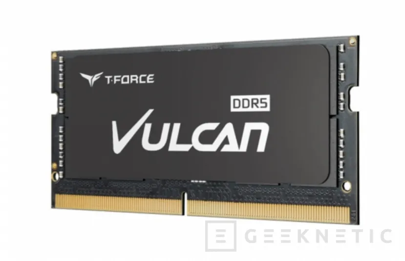 Geeknetic TeamGroup T-Force Vulcan: Memorias DDR5 SO-DIMM para portátiles a 5.200 MHz 1
