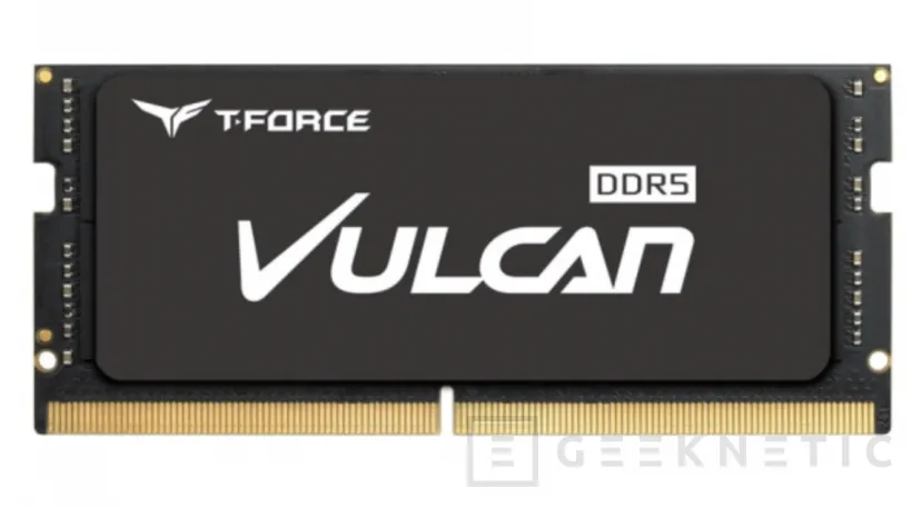 Geeknetic TeamGroup T-Force Vulcan: Memorias DDR5 SO-DIMM para portátiles a 5.200 MHz 2
