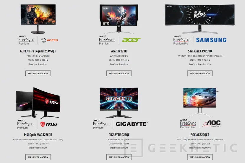 Geeknetic Cómo saber si mi Monitor es compatible con AMD FreeSync 2