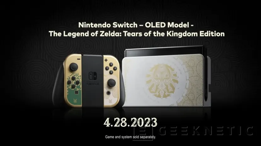Geeknetic Nuevo vídeo de Zelda: TotK que muestra nuevos detalles junto con una Switch OLED con motivos del juego 2