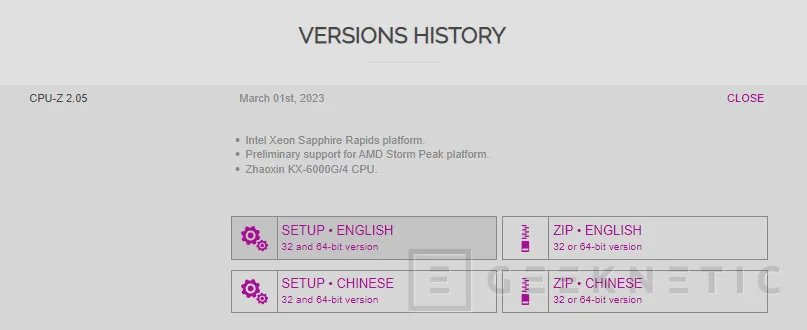 Geeknetic CPU-Z se actualiza con soporte para los AMD Threadripper 7000 Series 1