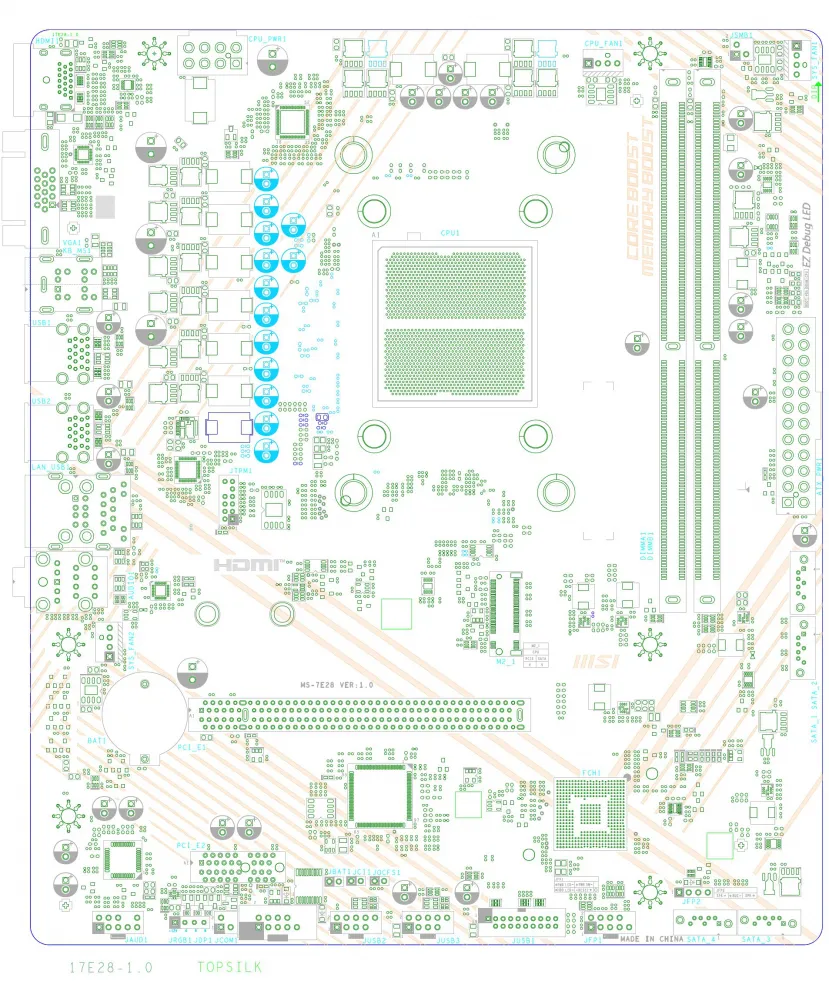 Geeknetic Filtrado el plano de una placa MSI con chipset AMD A620 1