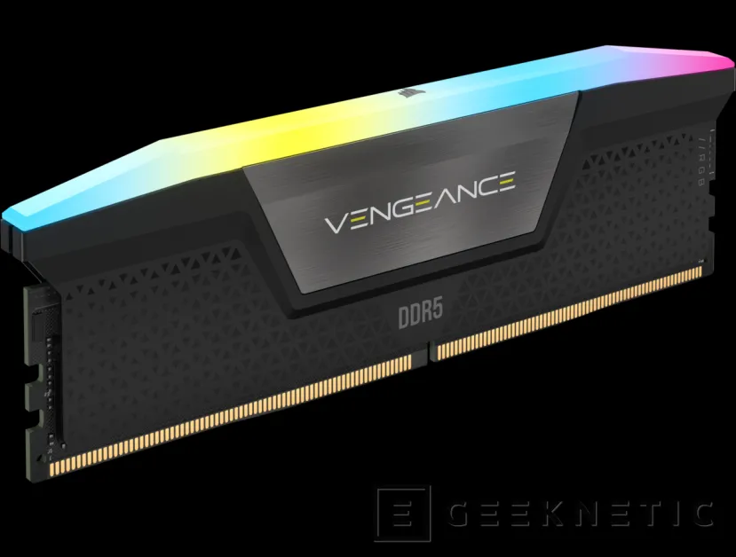 Geeknetic Nuevas memorias CORSAIR VENGEANCE RGB DDR5 de 48 GB (2x24GB) con velocidades de 7.000 MHz 2