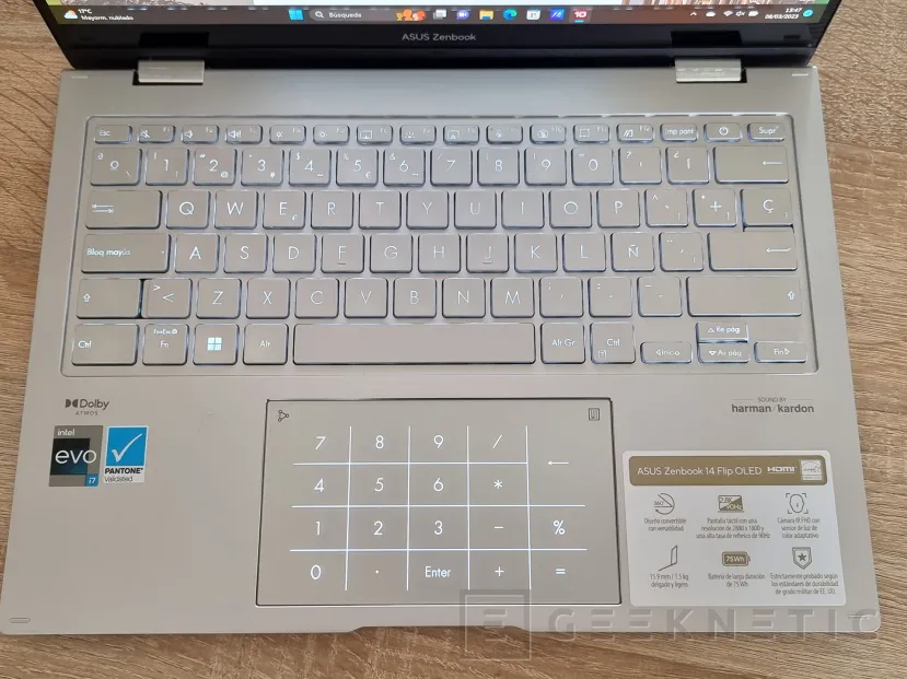 Geeknetic ASUS Zenbook 14 Flip OLED Review con Core i7-1360P 8