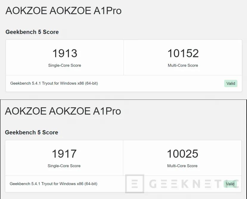 Geeknetic La AOKZOE A1 PRO integrará un AMD Ryzen 7 7840U con 8/16 núcleos/hilos y una Radeon 780M 1