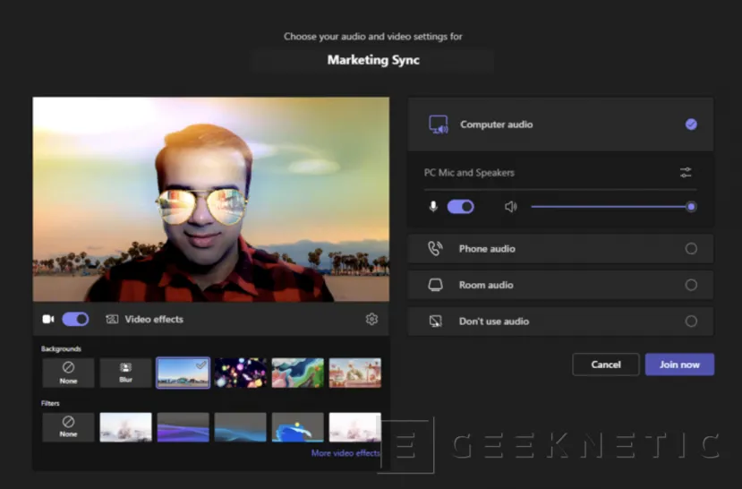 Geeknetic Microsoft se alía con Snapchat para añadir sus filtros a Teams 2
