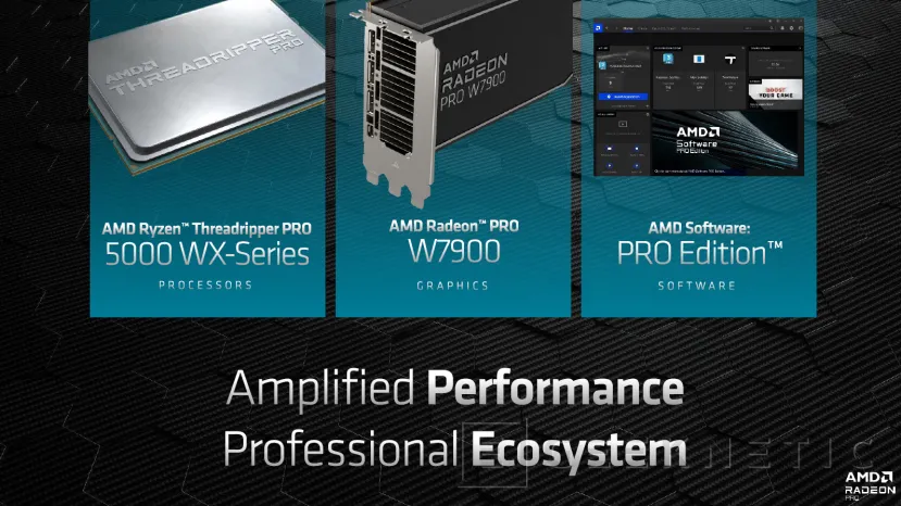 Geeknetic AMD presenta las tarjetas para profesionales Radeon PRO W7900 y W7800 con hasta 48 GB de VRAM 8