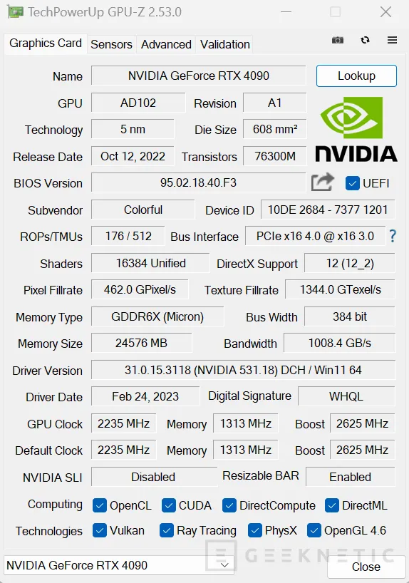 Geeknetic GPU-Z é atualizado com suporte para NVIDIA RTX 4070 e modelos de laptop 1
