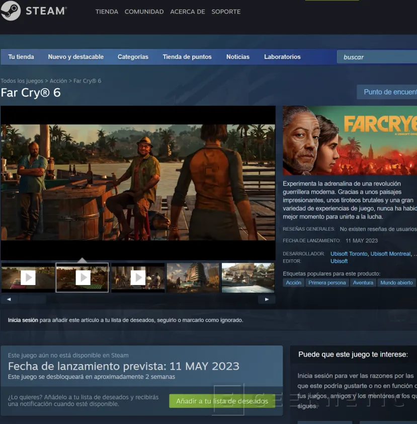 Geeknetic Far Cry 6 llegará a Steam este mayo tras acabar el acuerdo con Epic Games 1