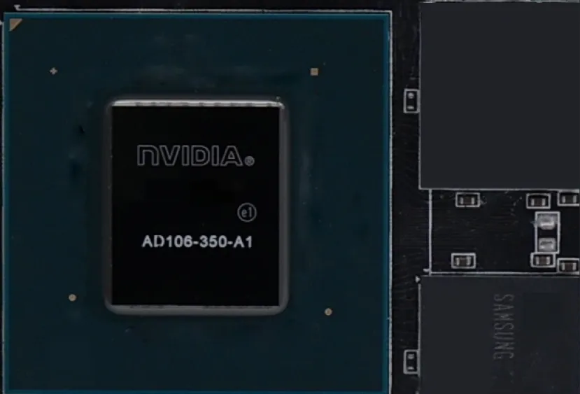 Geeknetic Filtrada una fotografía de la GPU AD106-350 que llevará la NVIDIA RTX 4060 Ti 1